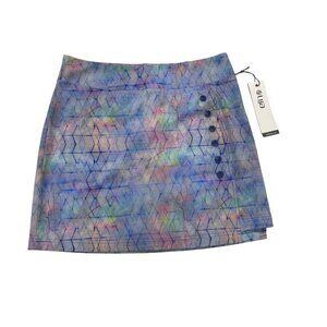 Lija W0men's Golf Skirt Athleisure Style - Purple Print - Sz 8